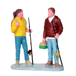 Lemax gearing up kerstdorp figuur type 2 Vail Village 2017