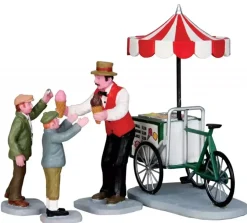 Lemax gelato cart s/4 kerstdorp figuur type 5 Caddington Village 2013