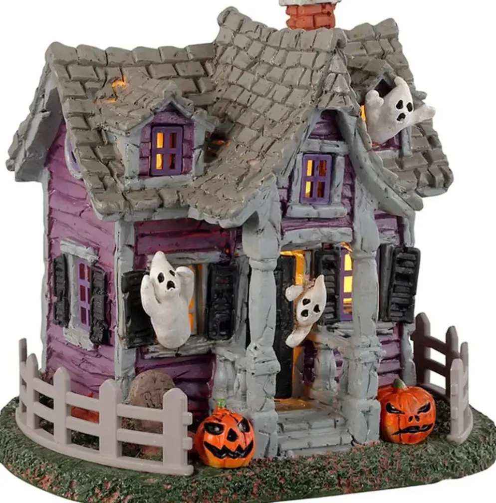 Lemax ghost cottage verlicht tafereel Spooky Town 2023
