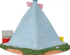 Lemax girls backyard camping kerstdorp tafereel 2021