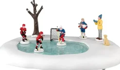 Lemax girls play hockey, too! bewegende schaatsbaan Vail Village 2023