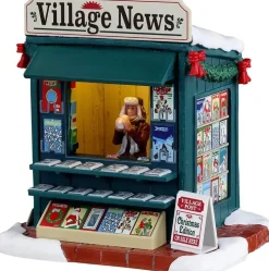 Lemax good news day verlicht kerstdorp tafereel Caddington Village 2023