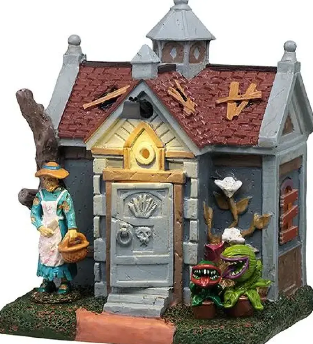 Lemax grave gardening verlicht tafereel Spooky Town 2025