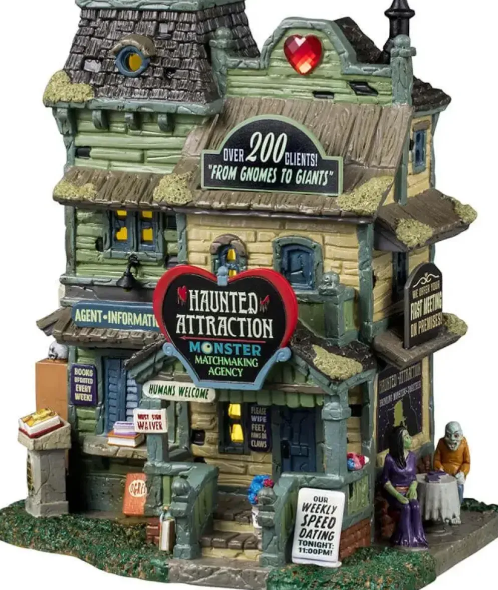 Lemax haunted attraction verlicht huisje Spooky Town 2024