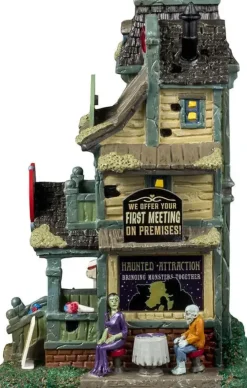 Lemax haunted attraction verlicht huisje Spooky Town 2024