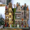 Lemax haunted estates verlichte facade Spooky Town 2024