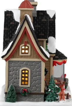 Lemax here's to the holidays verlicht kersthuisje Vail Village 2023