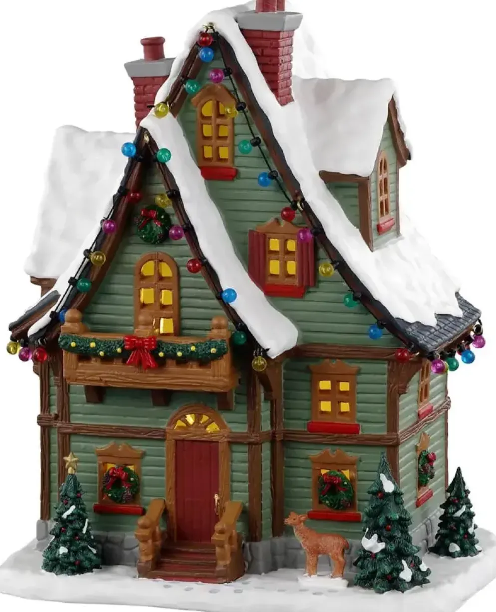 Lemax hide-away cabin verlicht kersthuisje Vail Village 2023
