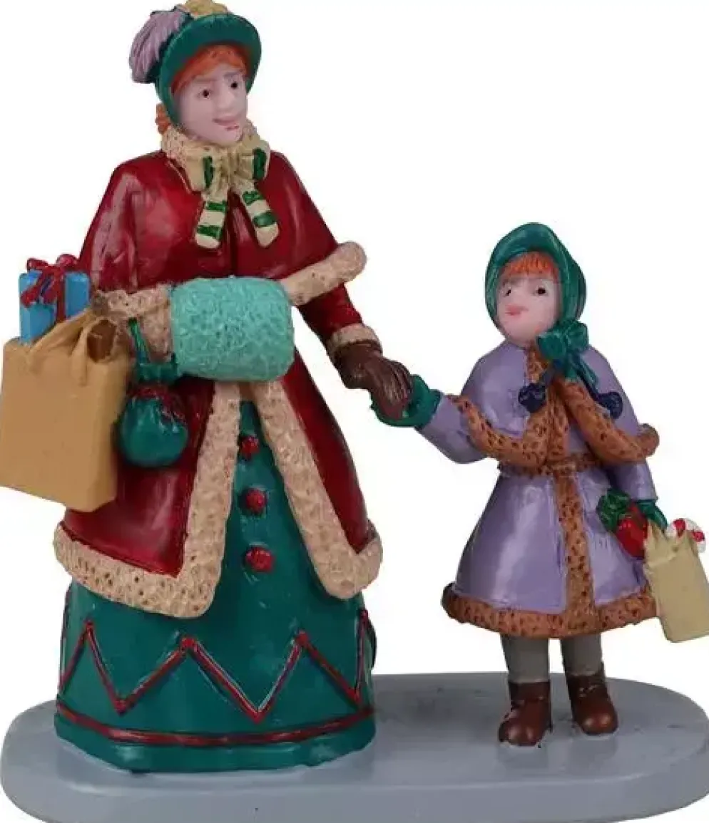 Lemax holiday shopping with mum kerstdorp figuur type 2 Caddington Village 2022