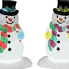 Lemax holly hat snowman verlichte kerstdorp accessoire 2022