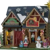 Lemax holly & ivy's christmas yard decor verlicht kersthuisje Vail Village 2026
