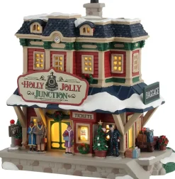 Lemax holly jolly junction verlicht kersthuisje Caddington Village 2025