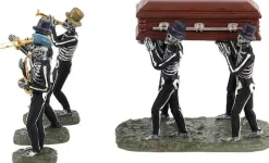 Lemax jazz funeral s/4 tafereel Spooky Town 2021