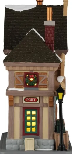 Lemax j. spritzer's holiday libations and wines verlicht kersthuisje Caddington Village 2026