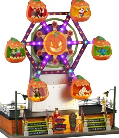 Lemax jumping jacks ferris wheel bewegend reuzenrad Spooky Town 2026