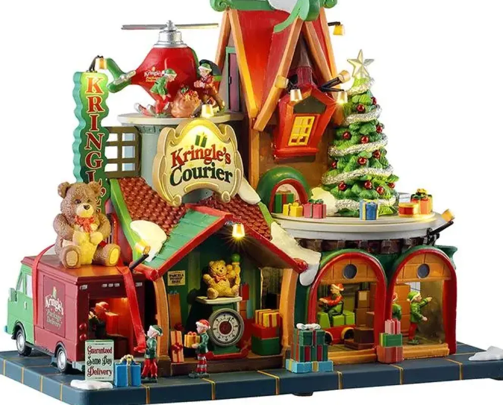 Lemax kringle's courier bewegend kersthuisje Santa's Wonderland 2025