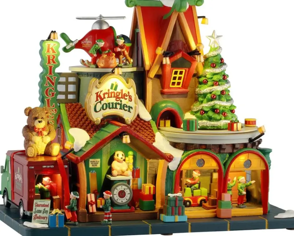 Lemax kringle's courier bewegend kersthuisje Santa's Wonderland 2025