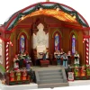 Lemax lemax christmas at the park pavilion bewegend kersthuisje Caddington Village 2024