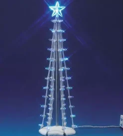 Lemax lighted silhouette tree blue verlichte boom 2007