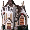 Lemax little river church verlichte kerk Harvest Crossing 2004