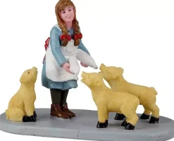 Lemax lunchtime for piglets kerstdorp figuur type 2 Caddington Village 2022