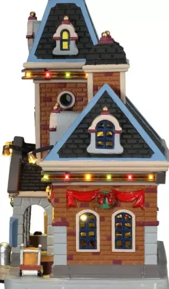 Lemax main terminal train station verlicht kersthuisje Caddington Village 2017