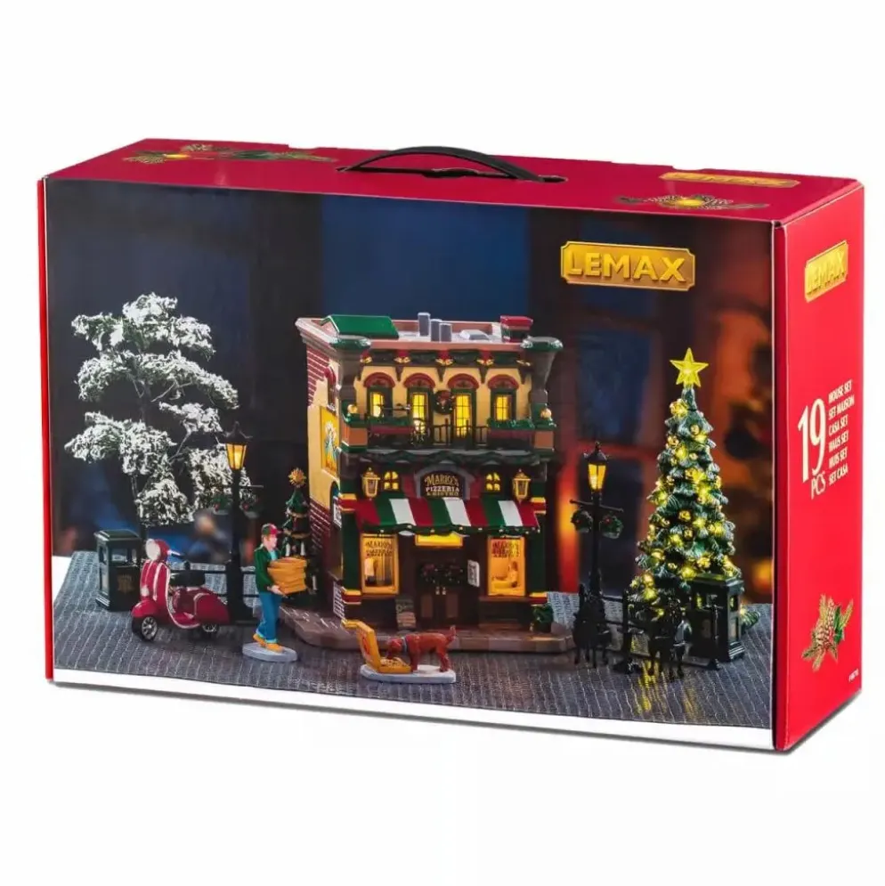 Lemax mario's pizzeria & bistro set Caddington Village 2026