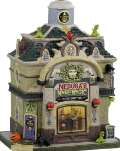 Lemax medusa's mane magic verlicht huisje Spooky Town 2024