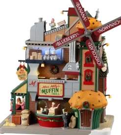 Lemax miss milly's muffin mill bewegend kersthuisje Caddington Village 2023