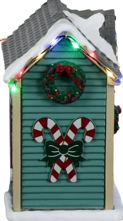 Lemax mom’s she shed verlicht kerstdorp tafereel Harvest Crossing 2022
