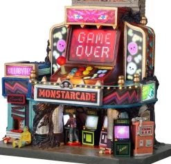 Lemax monstarcade verlicht huisje Spooky Town 2026