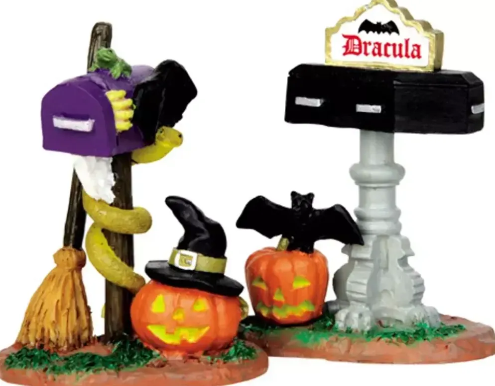 Lemax monster mailboxes s/2 accessoire Spooky Town 2014