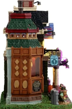 Lemax mortuary makeovers verlicht huisje Spooky Town 2024