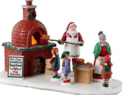 Lemax mrs. claus' gingerbread bake verlicht kerstdorp tafereel Santa's Wonderland 2023