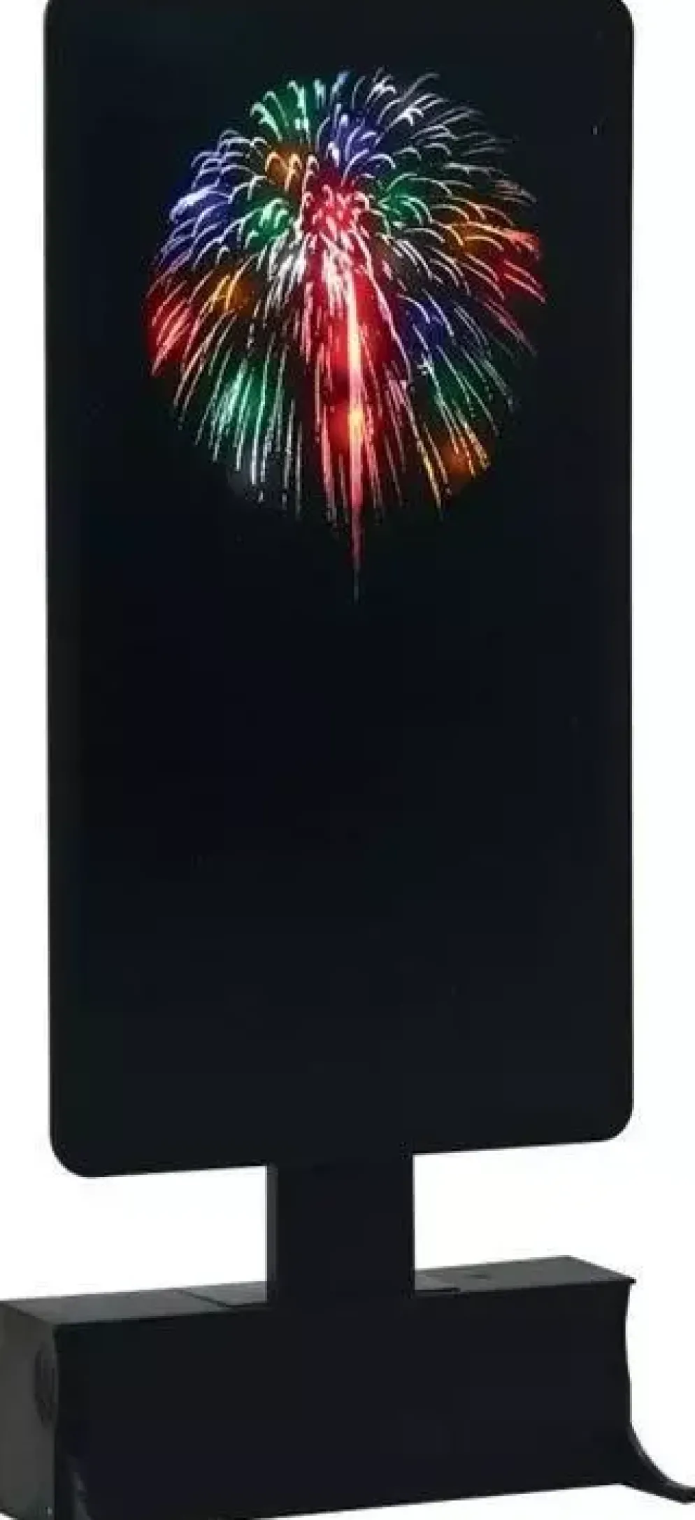 Lemax multi-color fireworks verlichte kerstdorp accessoire 2017