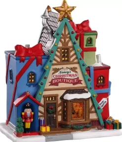 Lemax nancy's christmas boutique verlicht kersthuisje Caddington Village 2021