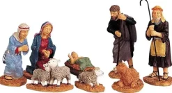 Lemax nativity figurines s/8 kerstdorp figuur type 6 1999