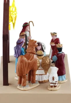 Lemax nativity play verlicht kerstdorp tafereel 2026