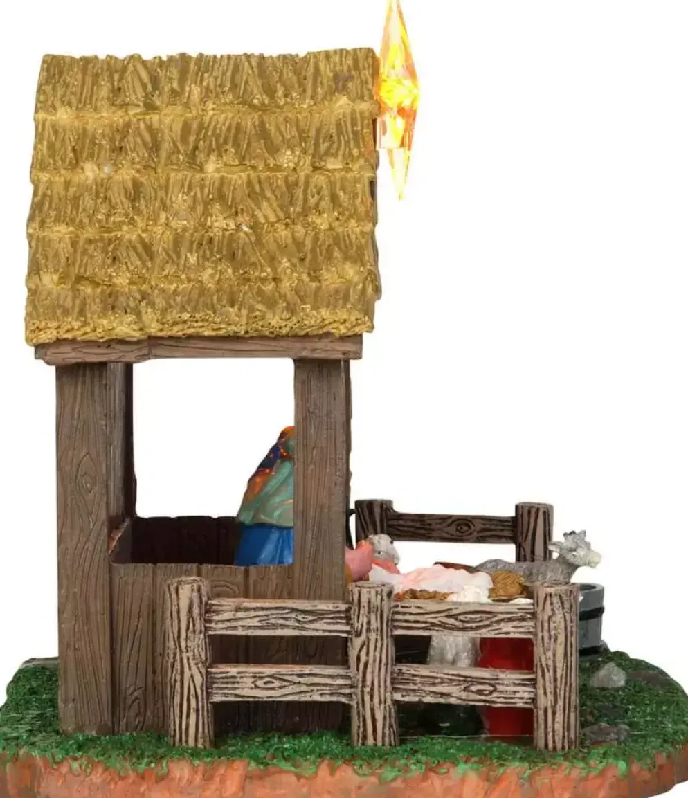 Lemax nativity scene verlicht kerstdorp tafereel 2013