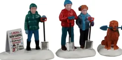 Lemax neighborhood snow shovelers kerstdorp figuur type 5 Vail Village 2026