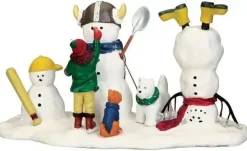 Lemax new friends to play with kerstdorp tafereel Vail Village 2015