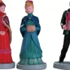 Lemax new hoilday hats s/3 kerstdorp figuur type 4 Caddington Village 2018