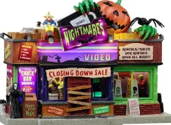 Lemax nightmares video verlicht huisje Spooky Town 2025