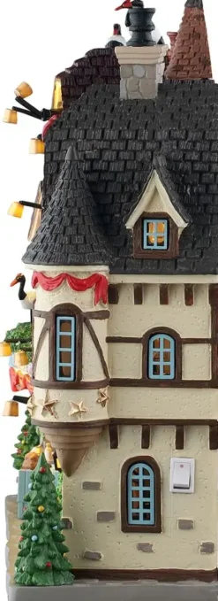 Lemax noel alsace verlichte facade Caddington Village 2025