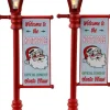 Lemax north pole lamppost, set of 2 verlichte straatlantaarn Santa's Wonderland 2023