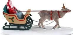 Lemax north pole sleigh ride kerstdorp tafereel Caddington Village 2020