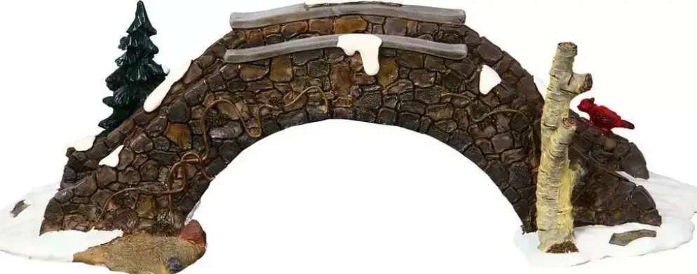 Lemax olde stone bridge kerstdorp tafereel 2000