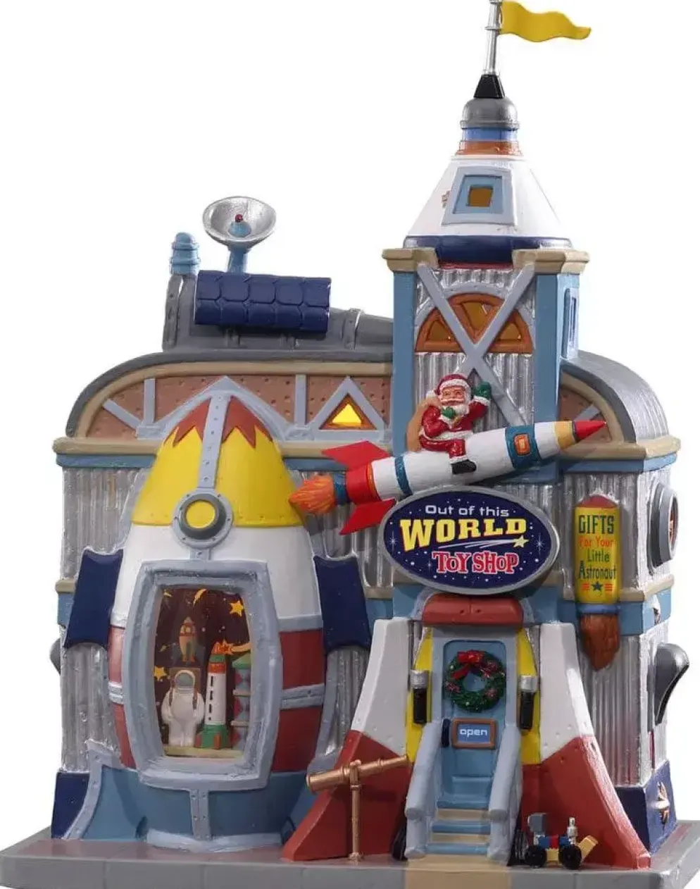 Lemax out of this world toy shop verlicht kersthuisje Jukebox Junction 2021