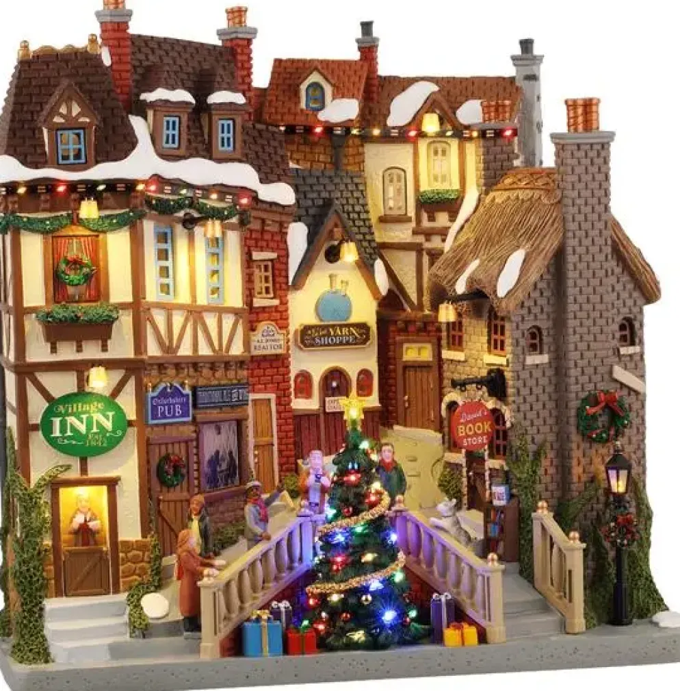 Lemax oxfordshire village verlichte facade Caddington Village 2025