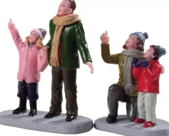 Lemax people admiring fireworks s/2 kerstdorp figuur type 4 2019